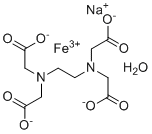 structure of CAS# 149022-26-4, Ethylenediaminetetraacetic acid iron(III) sodium salt hydrate;Sodium 2-[2-[bis(carboxylatomethyl)amino]ethyl-(carboxylatomethyl)amino]acetate iron(3+) hydrate