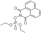 结构式 CAS# 1491-41-4, 萘肽磷; O,O-二乙基-O-萘二甲酰亚胺基磷酸酯
