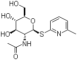 结构式 CAS# 149263-94-5, 6-甲基-2-吡啶基 2-(乙酰氨基)-2-脱氧-1-硫代-beta-D-吡喃葡萄糖苷