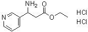 结构式 CAS# 149498-96-4, 3-氨基-3-(吡啶-3-基)丙酸乙酯二盐酸盐