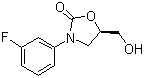 结构式 CAS# 149524-42-5, (R)-3-(3-氟苯基)-5-羟甲基恶唑烷-2-酮