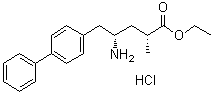结构式 CAS# 149690-12-0, (2R,4S)-4-氨基-5-(联苯-4-基)-2-甲基戊酸乙酯盐酸盐