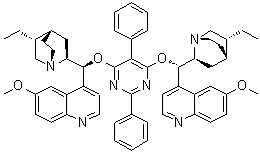 structure of CAS# 149725-81-5, 2,5-Diphenyl-4,6-bis(dihydroquinidine)pyrimidine