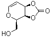 structure of CAS# 149847-26-7, 1,5-Anhydro-2-deoxy-D-lyxo-hex-1-enitol cyclic 3,4-carbonate