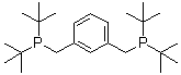 structure of CAS# 149968-36-5, 1,3-Bis[(di-tert-butylphosphino)methyl]benzene;ditert-butyl-[[3-(ditert-butylphosphanylmethyl)phenyl]methyl]phosphane