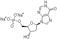 structure of CAS# 14999-52-1, 2'-Deoxyinosine 5'-monophosphate disodium salt;dIMP.Na2