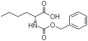 结构式 CAS# 15027-14-2, N-苄氧羰基-D-正亮氨酸