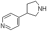 结构式 CAS# 150281-47-3, 4-吡咯烷-3-基吡啶