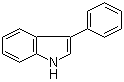 结构式 CAS# 1504-16-1, 3-苯基-1H-吲哚