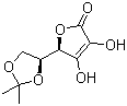 结构式 CAS# 15042-01-0, 5,6-O-异丙叉基-L-抗坏血酸