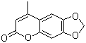 structure of CAS# 15071-04-2, 4-Methylayapin;6,7-Methylenedioxy-4-methylcoumarin; 4-Methyl-6,7-(methylenedioxy)coumarin