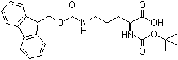 structure of CAS# 150828-96-9, N-Boc-N'-Fmoc-L-ornithine;Boc-Orn(Fmoc)-OH