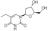 结构式 CAS# 15176-29-1, 2'-脱氧-5-乙基尿苷