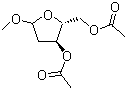 结构式 CAS# 151767-35-0, 甲基-2-脱氧-D-呋喃核糖苷二乙酸酯