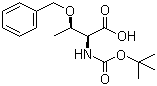 structure of CAS# 15260-10-3, Boc-O-Benzyl-L-threonine;N-tert-Butoxycarbonyl-O-benzyl-L-threonine