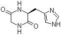 结构式 CAS# 15266-88-3, 环(甘氨酰-L-组氨酰)