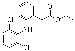 结构式 CAS# 15307-77-4, 双氯芬酸乙酯