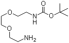 structure of CAS# 153086-78-3, tert-Butyl 2-(2-(2-aminoethoxy)ethoxy)ethylcarbamate;N-Boc-2,2'-(ethylenedioxy)diethylamine