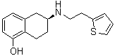 structure of CAS# 153409-14-4, (6S)-5,6,7,8-Tetrahydro-6-[[2-(2-thienyl)ethyl]amino]-1-naphthalenol