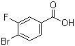 结构式 CAS# 153556-42-4, 4-溴-3-氟苯甲酸
