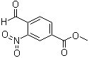 structure of CAS# 153813-69-5, 4-Formyl-3-nitrobenzoic acid methyl ester;4-Methoxycarbonyl-2-nitrobenzaldehyde; Methyl 4-formyl-3-nitrobenzoate