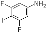 结构式 CAS# 1542-34-3, 3,5-二氟-4-碘苯胺