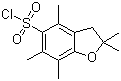 结构式 CAS# 154445-78-0, 2,2,4,6,7-五甲基二氢苯并呋喃-5-磺酰氯