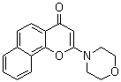 structure of CAS# 154447-35-5, NU 7026;LY 293646; 2-(4-Morpholinyl)-4H-naphtho[1,2-b]pyran-4-one
