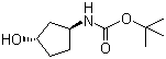 结构式 CAS# 154737-89-0, N-[(1S,3S)-3-羟基环戊基]氨基甲酸叔丁酯