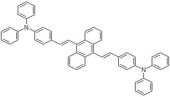 结构式 CAS# 155139-11-0, (E,E)-4,4'-[9,10-蒽二基二-2,1-乙烯基]双[N,N-二苯基苯胺]