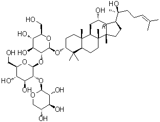 structure of CAS# 155683-00-4, Notoginsenoside Ft1;(3beta,12beta,20R)-12,20-Dihydroxydammar-24-en-3-yl O-beta-D-xylopyranosyl-(1→ 2)-O-beta-D-glucopyranosyl-(1→2)-beta-D-glucopyranoside