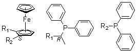 structure of CAS# 155941-31-4, (1S)-1-(Diphenylphosphino)-2-[(1R)-1-(diphenylphosphino)ethyl]ferrocene;(1Rp)-1-(Diphenylphosphino)-2-[(1R)-1-(diphenylphosphino)ethyl]ferrocene