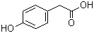 structure of CAS# 156-38-7, 4-Hydroxyphenylacetic acid;p-Hydroxyphenylacetic acid