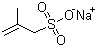 structure of CAS# 1561-92-8, Sodium 2-methylprop-2-ene-1-sulfonate ;Sodium methallyl sulfonate; Methallylsulfonic acid sodium salt