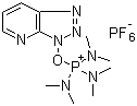 structure of CAS# 156311-85-2, 7-Azabenzotriazol-1-yloxytris(dimethylamino)phosphonium hexafluorophosphate;AOP; Tris(dimethylamino)(3H-1,2,3-triazolo[4,5-b]pyridin-3-yloxy)phosphorus hexafluorophosphate