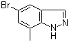 structure of CAS# 156454-43-2, 5-Bromo-7-methyl-1H-indazole