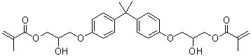 结构式 CAS# 1565-94-2, 双酚 A 丙三醇双甲基丙烯酸酯