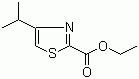 结构式 CAS# 156589-82-1, 4-异丙基-2-噻唑羧酸乙酯