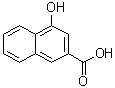 structure of CAS# 1573-91-7, 4-Hydroxy-2-naphthalenecarboxylic acid;1-Hydroxy-3-naphthoic acid; 4-Hydroxy-2-naphthoic acid