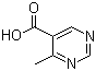 结构式 CAS# 157335-92-7, 4-甲基嘧啶-5-甲酸