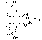 结构式 CAS# 157380-18-2, D-myo-肌醇 1,4,6-三(磷酸二氢酯)三钠盐