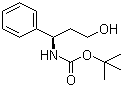 结构式 CAS# 158807-47-7, (R)-N-叔丁氧羰基-3-氨基-3-苯基丙-1-醇