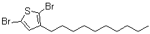 结构式 CAS# 158956-23-1, 2,5-二溴-3-癸基噻吩