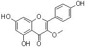 结构式 CAS# 1592-70-7, 山柰酚 3-单甲基醚