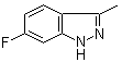 结构式 CAS# 159305-16-5, 6-氟-3-甲基-1H-吲唑