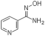 structure of CAS# 1594-58-7, 3-Pyridylamidoxime;N-Hydroxynicotinamidine; 3-Pyridinecarboxamidoxime; Pyridine-3-carboxamide oxime; N'-Hydroxypyridine-3-carboximidamide