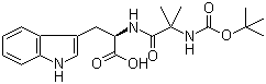 结构式 CAS# 159634-94-3, N-[N-[(1,1-二甲基乙氧基)羰基]-2-甲基丙氨酰]-D-色氨酸