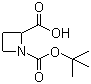 结构式 CAS# 159749-28-7, 1-叔丁氧羰基-L-氮杂环丁烷-2-甲酸