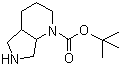 结构式 CAS# 159877-36-8, 八氢-1H-吡咯并[3,4-b]吡啶-1-甲酸叔丁酯