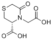 structure of CAS# 1601460-92-7, Carbocisteine Impurity 9;(3R)-3-Carboxy-5-oxo-4-thiomorpholineacetic acid